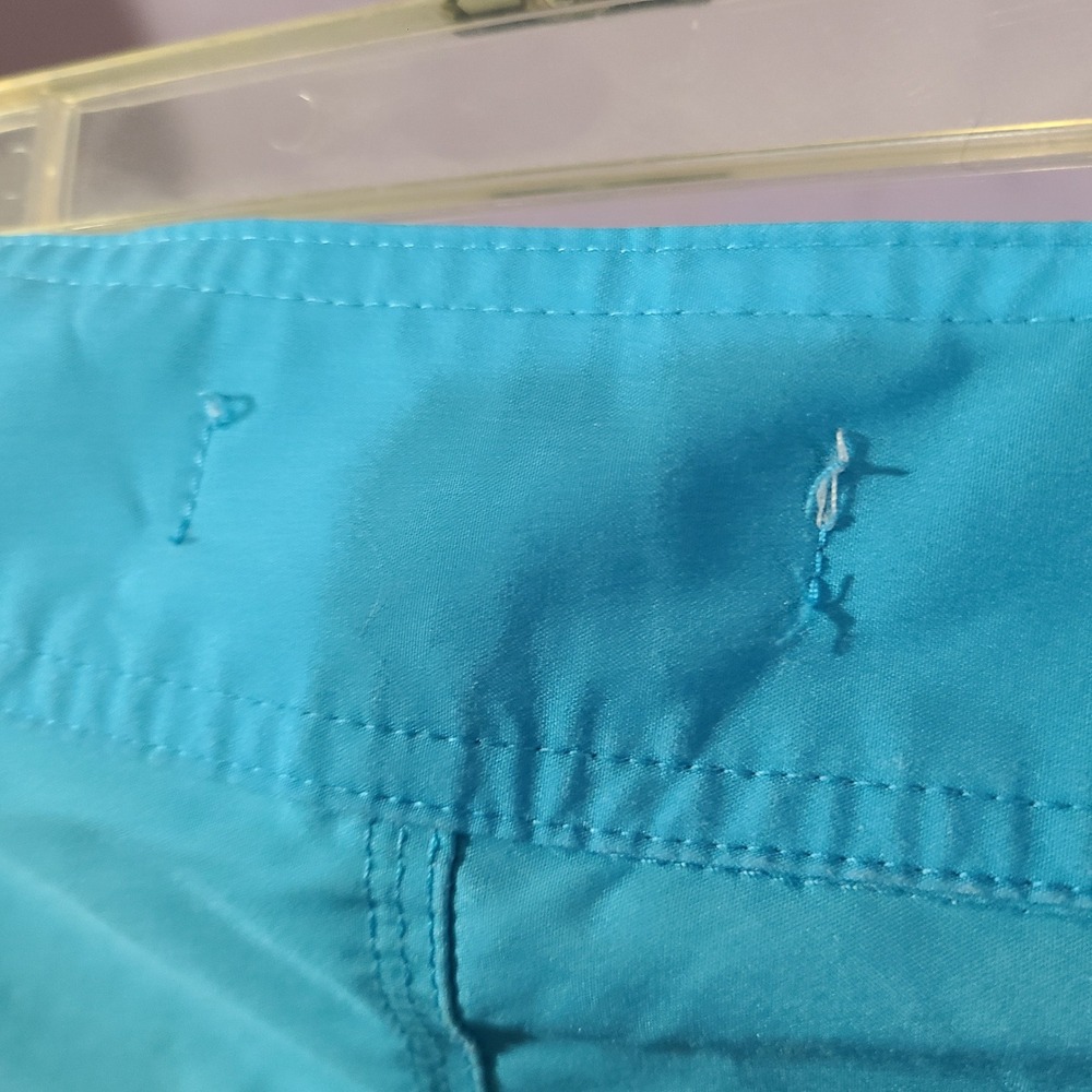 UZZI Mens Swim Trunks Board Shorts Palm Tree‎ Surf Van Graphic Blue Size L - Picture 7 of 8